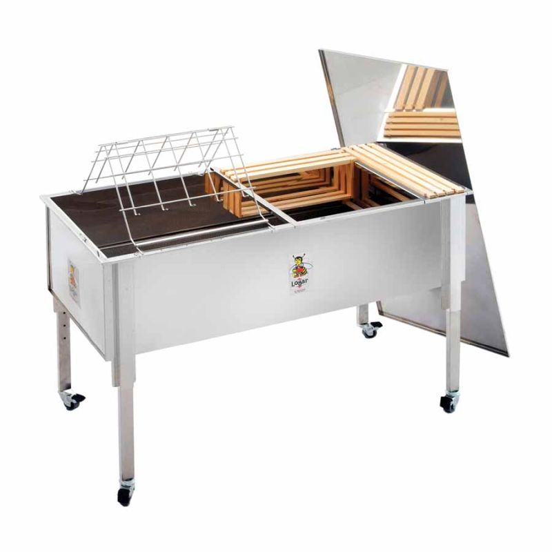 Vasca di disopercolatura Logar con coperchio in acciaio inox