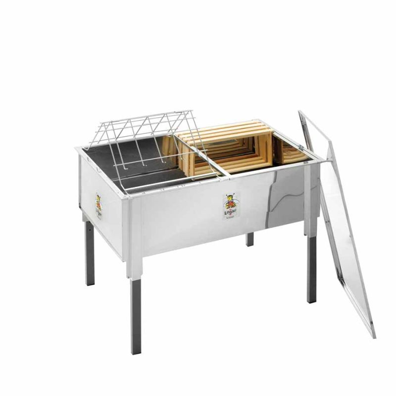 Entdecklungswanne 100 cm mit Deckel aus Edelstahl