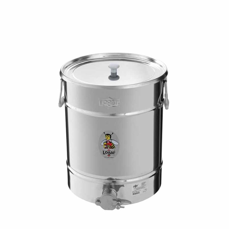 Contenitore di travaso Logar 35 kg con fondo inclinato e coperchio di appoggio – Art. Nr. 2021