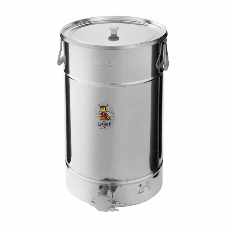 Contenitore per riempimento LOGAR 50 kg con fondo inclinato e coperchio di appoggio (Art. Nr. 2121)