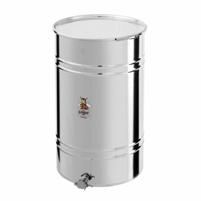 Logar Contenitore per travaso miele 280 kg con chiusura ad anello di serraggio